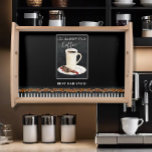 Life Happens Over Coffee Best Dad Ever Decor Serving Tray<br><div class="desc">A wonderful personalized birthday, Christmas or Father's Day gift for the "Best Dad Ever!" Beautifully brands your Dad's coffee bar and tells everyone how much he is loved. Modern chalkboard style watercolor painted, artwork design created by internationally licensed artist and product designer, Audrey Jeanne Roberts. A simple, minimalist white pottery...</div>