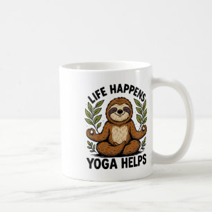 Life Happens Yoga Helps _5 Coffee Mug