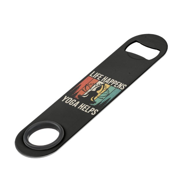 Life Happens Yoga Helps Bar Key (Front Angled)