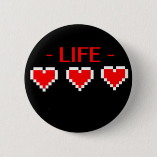 Life Hearts 2 Inch Round Button