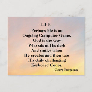 LIFE HOLIDAY POSTCARD