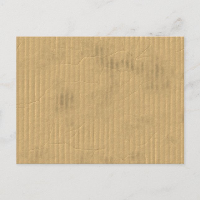 Life in a Grungy Dirty Beat-up Worn Cardboard Box Postcard (Front)