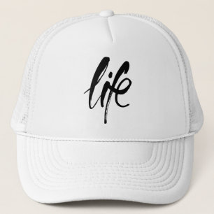 Life in Brushed Black Trucker Hat