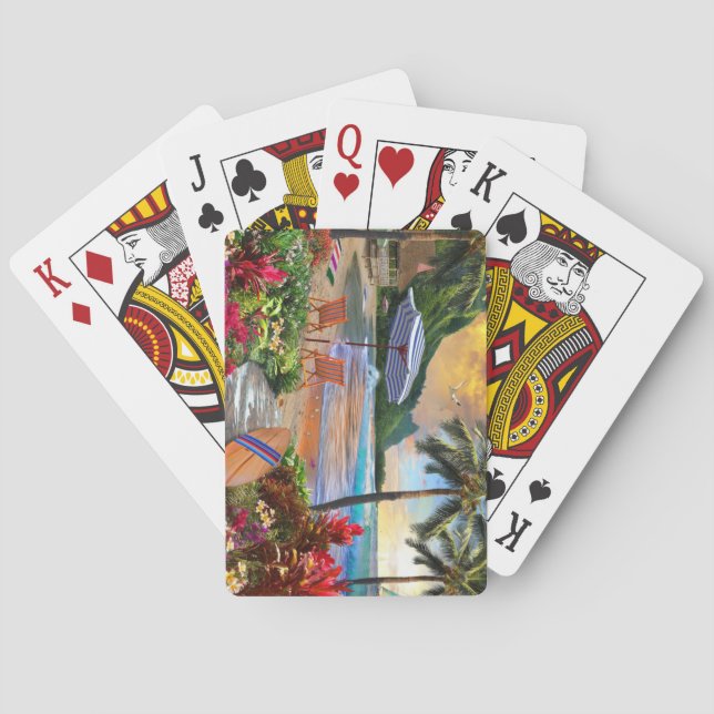Life in Hawaii Fine Art Playing Cards (Back)