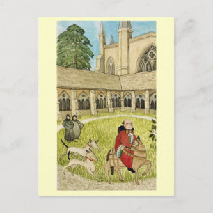 Life in Merry England, Canterbury cathedral cloist Postcard