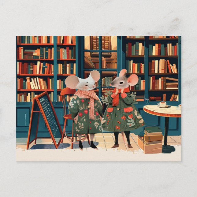 Life in Mice Town - Booklovers Chitchat Postcard (Front)