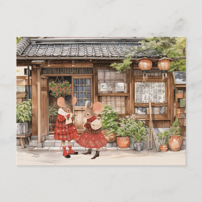 Life in Mice Town Series Postcard - BFF (Front)