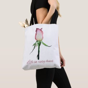 Life in Rosy Hues Rosebud Tote Bag