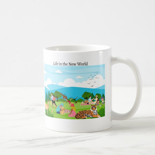 Life in the New World Coffee Mug (Right)