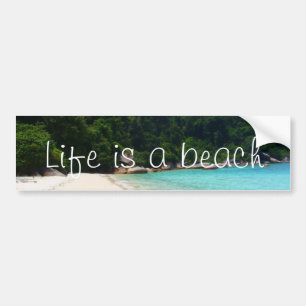 Life is a Beach Bumper Sticker