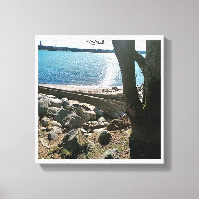 Life is a beach canvas print (Front)
