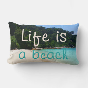 Life is a Beach Lumbar Pillow