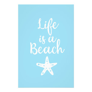 Life is a beach photo print
