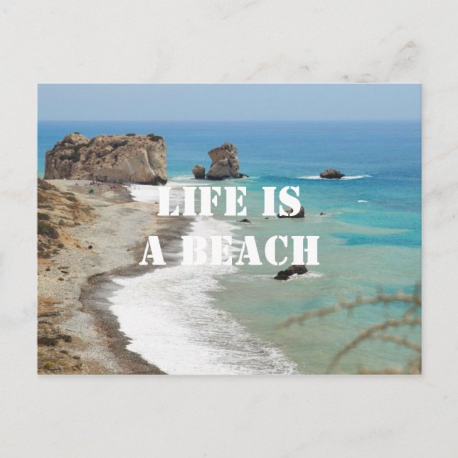 Life Is A Beach Postcard (Front)
