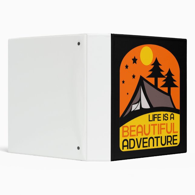 Life is A Beautiful Adventure Camping Binder (Background)