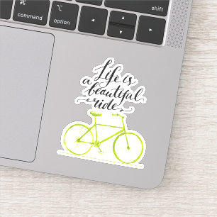 Life Is A Beautiful Ride Lime Green