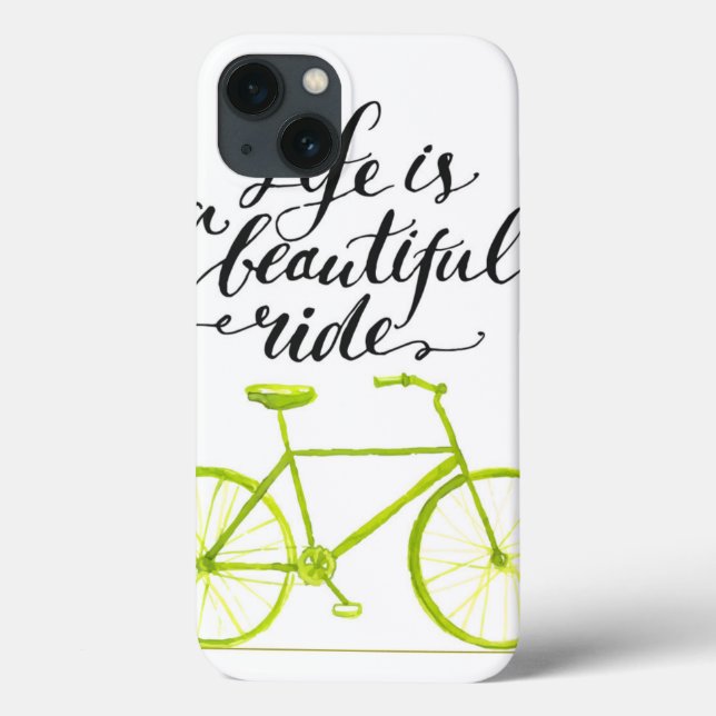 Life Is A Beautiful Ride Lime Green Case-Mate iPhone Case (Back)
