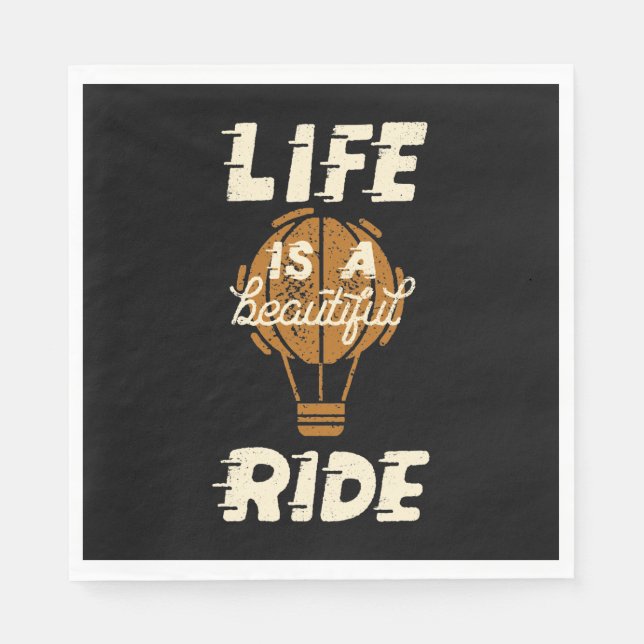 Life Is A Beautiful Ride Napkin (Front)