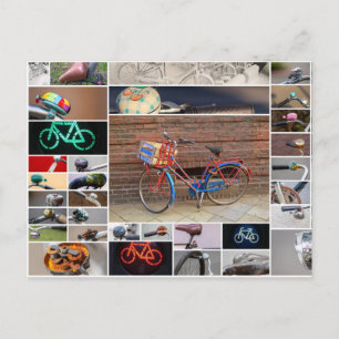 Life is a beautiful ride on a bicycle! postcard