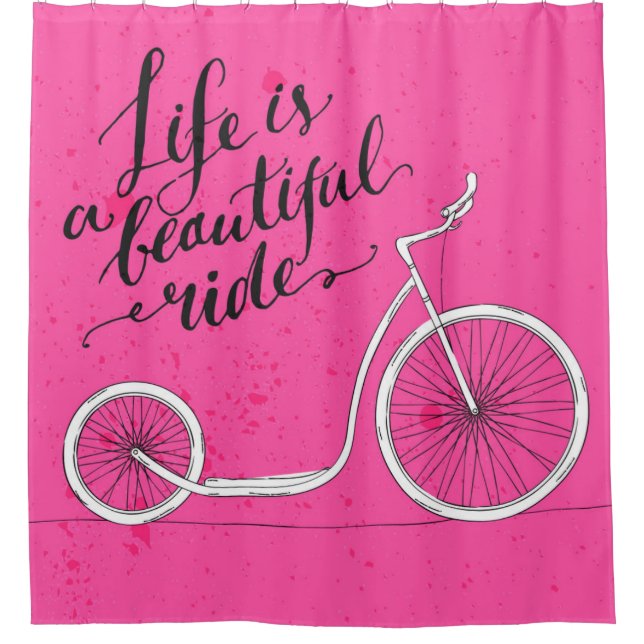 Life Is A Beautiful Ride Pink (Front)