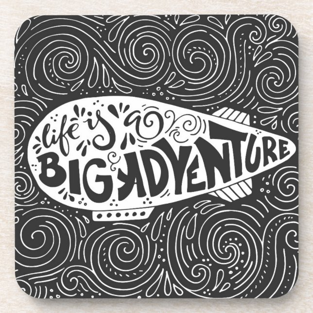 Life Is A Big Adventure Coaster (Front)