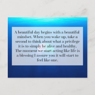 Life Is A Blessing Quote Postcard