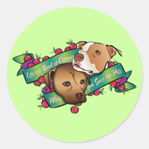 Life is a Bowl of Cherries... Classic Round Sticker