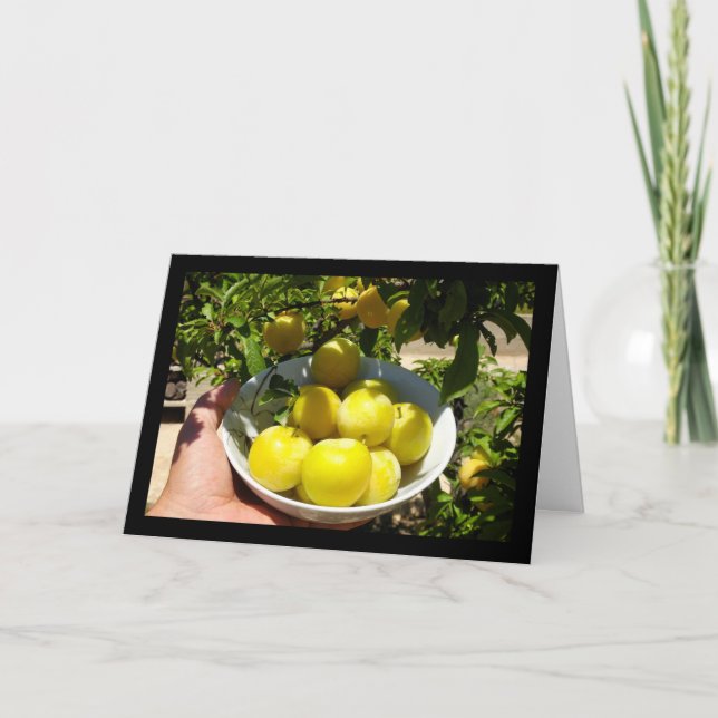Life is a Bowl of Plums Card (Front)
