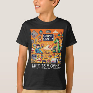 Life Is A Game..: Game Over (boy kids gamer kid) T-Shirt
