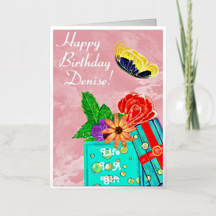 Life Is A Gift Happy Birthday Foil Greeting Card