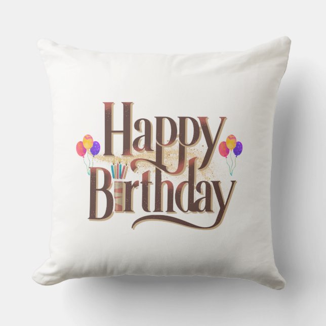 Life is a Gift – Time to Unwrap It Throw Pillow (Front)