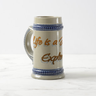 Life Is A Journey Beer Stein