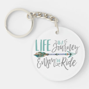 Life is a Journey Enjoy the Ride Boho Wanderlust Keychain