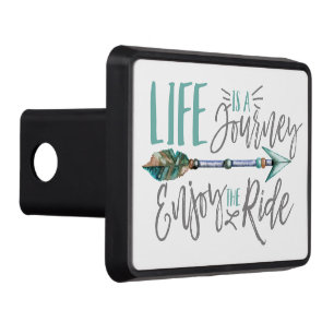 Life is a Journey Enjoy the Ride Boho Wanderlust Trailer Hitch Cover