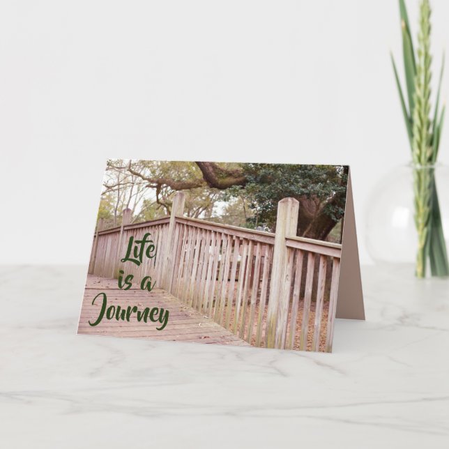 Life is a Journey Greeting Card (Front)