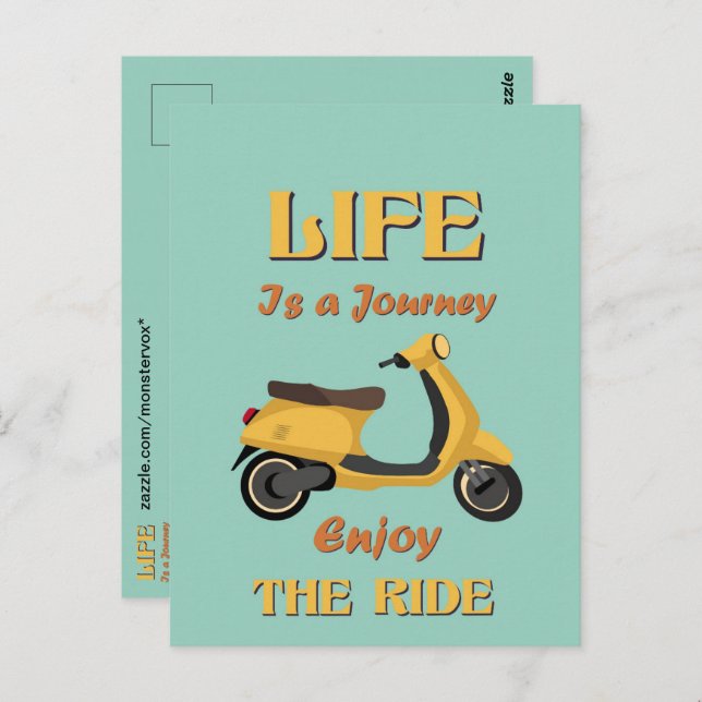 Life Is a Journey Postcard (Front/Back)