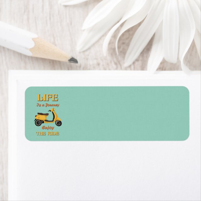 Life Is a Journey Return Address Label (Insitu)