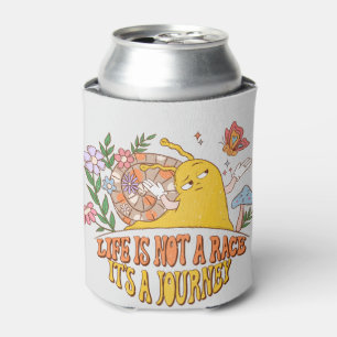 Life Is a Journey - Snail, Mushroom, Flower Can Cooler