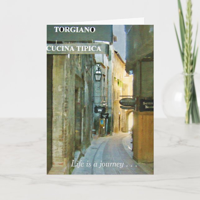 Life is a Journey to be enjoyed Happy Birthday  Card (Front)