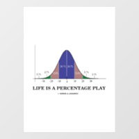 Life Is A Percentage Play Bell Curve Stats Humour