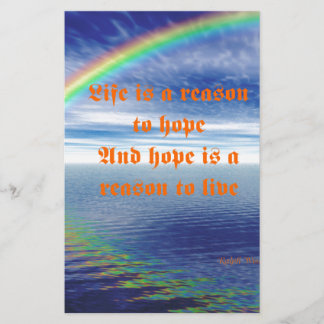 Life is a reason to hope