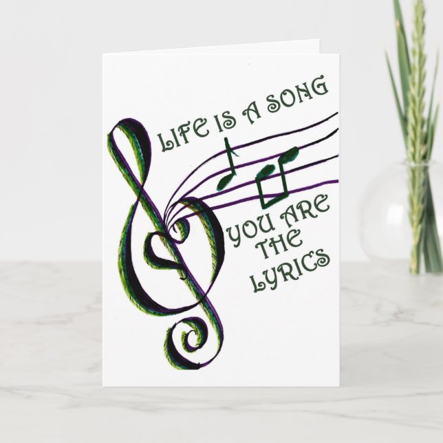 LIFE IS A SONG CARD (Front)