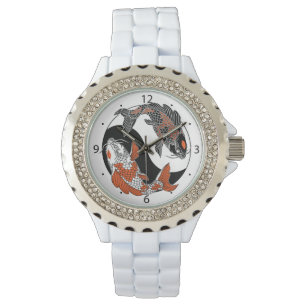 life is about balance. Japanese koi carp fish Watch