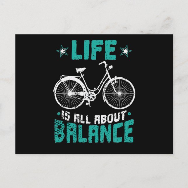 Life is all about Balance Postcard (Front)