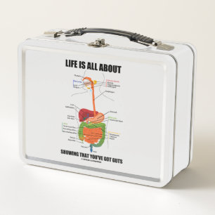 Life Is All About Showing That You've Got Guts Metal Lunch Box