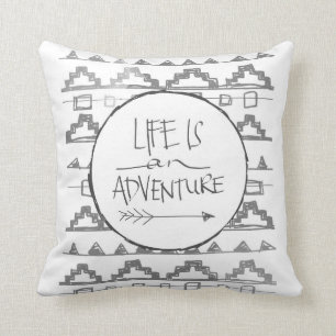 Life Is An Adventure by VOL25 Throw Pillow