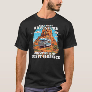 Life is an Adventure Camper RV Caravan Motorhome M T-Shirt