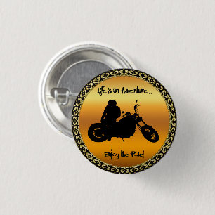 Life is an adventure enjoy the ride 1 inch round button