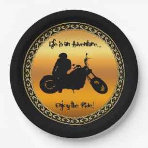 Life is an adventure enjoy the ride paper plate