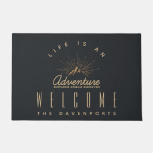 Life is an Adventure Explore Dream Discover Doormat